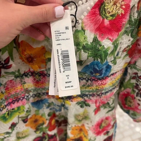 Alice + Olivia Multicolor Floral Dress - Picture 4 of 4